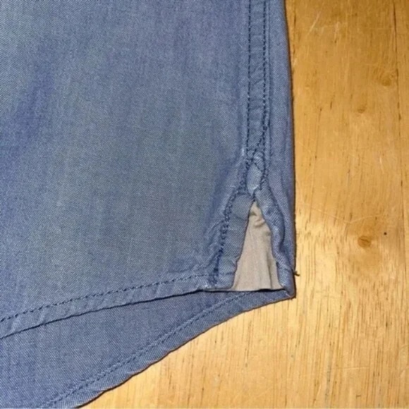 Men's Blue Button Down Long Sleeve Shirt - Picture 3 of 8